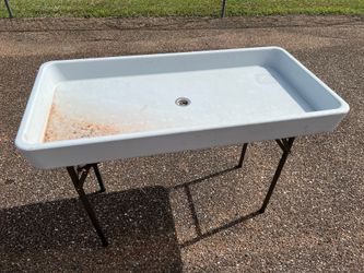 Outdoor Rv portable sink table with drain