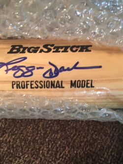 Reggie Jackson Signed Bat. Memorabilia
