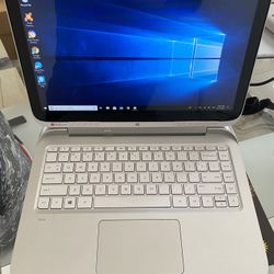 HP Split Laptop w/ Beats Audio, White, Good Condition