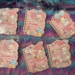 Bundle Of 6 My Melody Small Notebooks 💞 Brand New