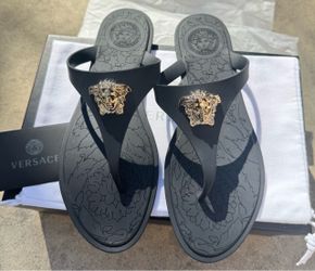 Versace Women Thong Slide Sandals Size39