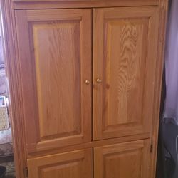 Storage Cabinet.  Solid Wood. 