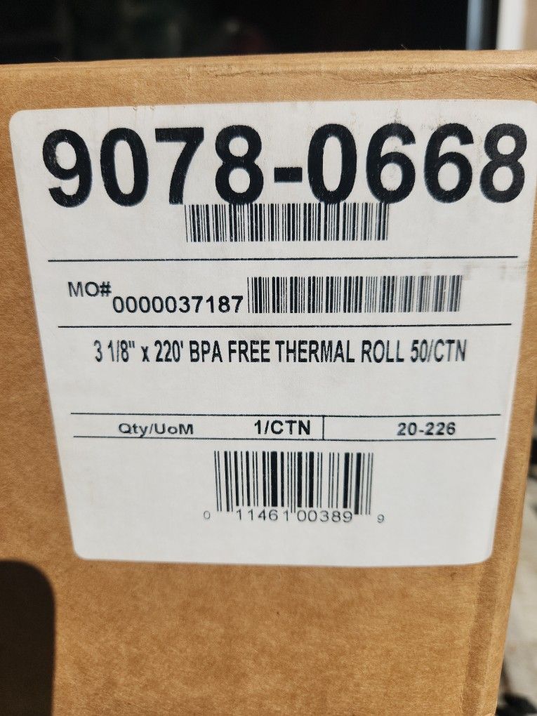 Thermal Printer Paper 50 Rolls 3 1/8 x 220'