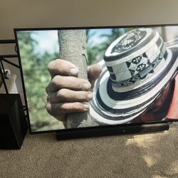 Sony 64” TV With LG Sound Bar And Bass