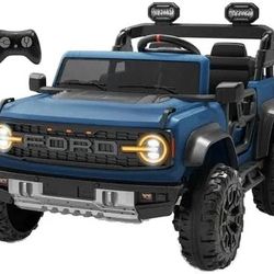 NEW Ford Bronco Raptor 24V Kids Ride-On Car (2-Seater) – Blue, Sealed Box