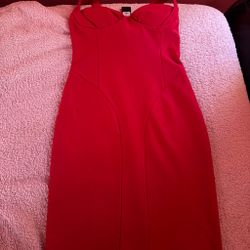 Red fashion nova dress