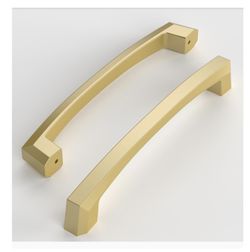 Brushed Gold Cabinet Pulls, 10 pack 5”
