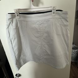 White Skirt With Shorts Underneath 