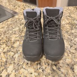 Mens Winter Snow Boots Water Resistant Warm Fur Lined Anti Slip Work Ankle Shoes Casual Lightweight Hiking Outdoor Trekking Boot