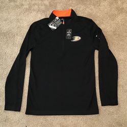 Anaheim DUCKS Men’s Small Majestic Reflective Pull Over Brand New