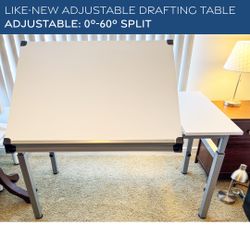 🎨 Like-New Adjustable Drafting Table – (Pick-Up Only)