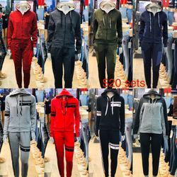 Ladies hoodies sets inside fleece size S to XL WHOESALE & retail