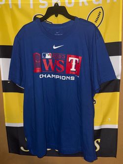Nike MLB Baseball Texas Rangers 2023 World Series Champions T Shirt Men’s XXL