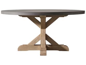 RESTORATION HARDWARE TABLE TOP ONLY Charcoal Concrete 72″ Round Table Top