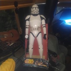 Giant sized Darth Vador  and Storm Trooper