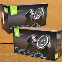 JL Audio C2-Series Car Speakers C2-650X 2-Sets 6.5" 2-Way Coaxial System 2-Sets 450 Watts Package 🚨 Payment Options Available 🚨