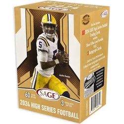 2024 Sage High Series Football Trading Card Blaster Box