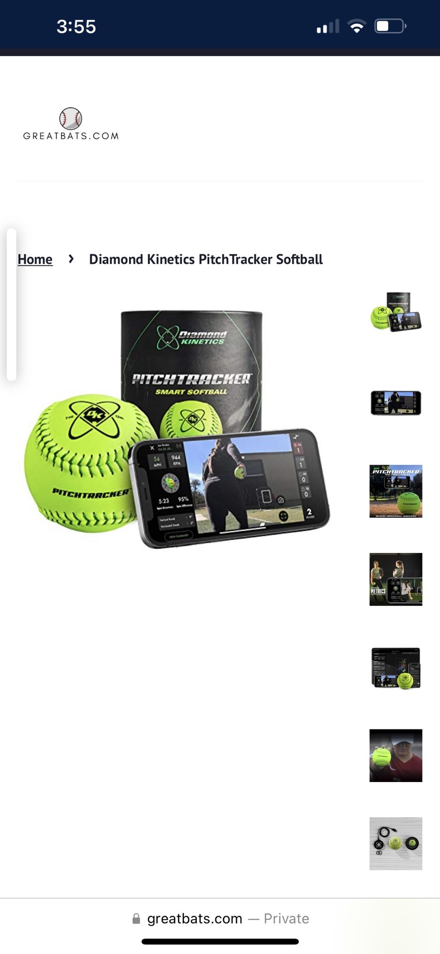 Diamond Kinetics Softball Pitch Tracker
