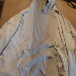 Plain Grey 3XL Hoodie