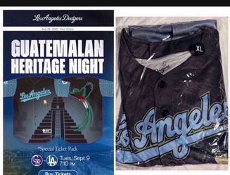 Los Angeles Dodgers Jersey Mens XL MLB Baseball Guatemalan Heritage Night 2025