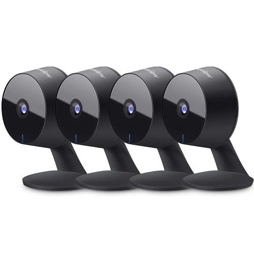 LaView Security Cameras 4pcs, Home Security Camera Indoor 1080P, Wi-Fi Cameras Wired for Pet, Motion Detection, Two-Way Audio, Night Vision, Phone App