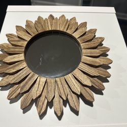 12” Rustic Sunburst Mirror 