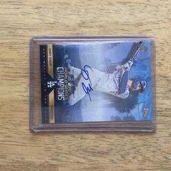 Corey Seager Dodgers Autograph 2020 Topps x Ben Baller World Series MVP #18 Auto