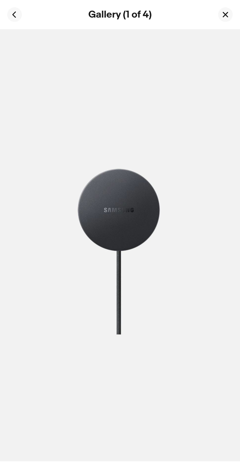 Samsung - Magnet Wireless Charger - Dark Gray - EP-P2900BBEGUS
