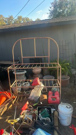 Outdoor metal Garden shelf
