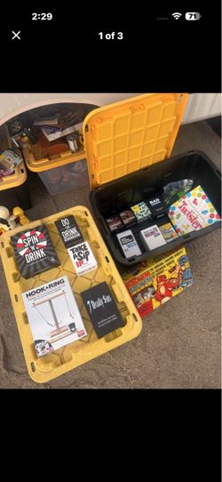 family games, card games and drinking games