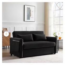 Couch black sleeper sofa