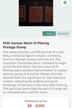 1930 German reich stamp