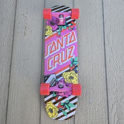 Santa Cruz Complete Floral Stripe Street Cruiser 8.4 x 29.4