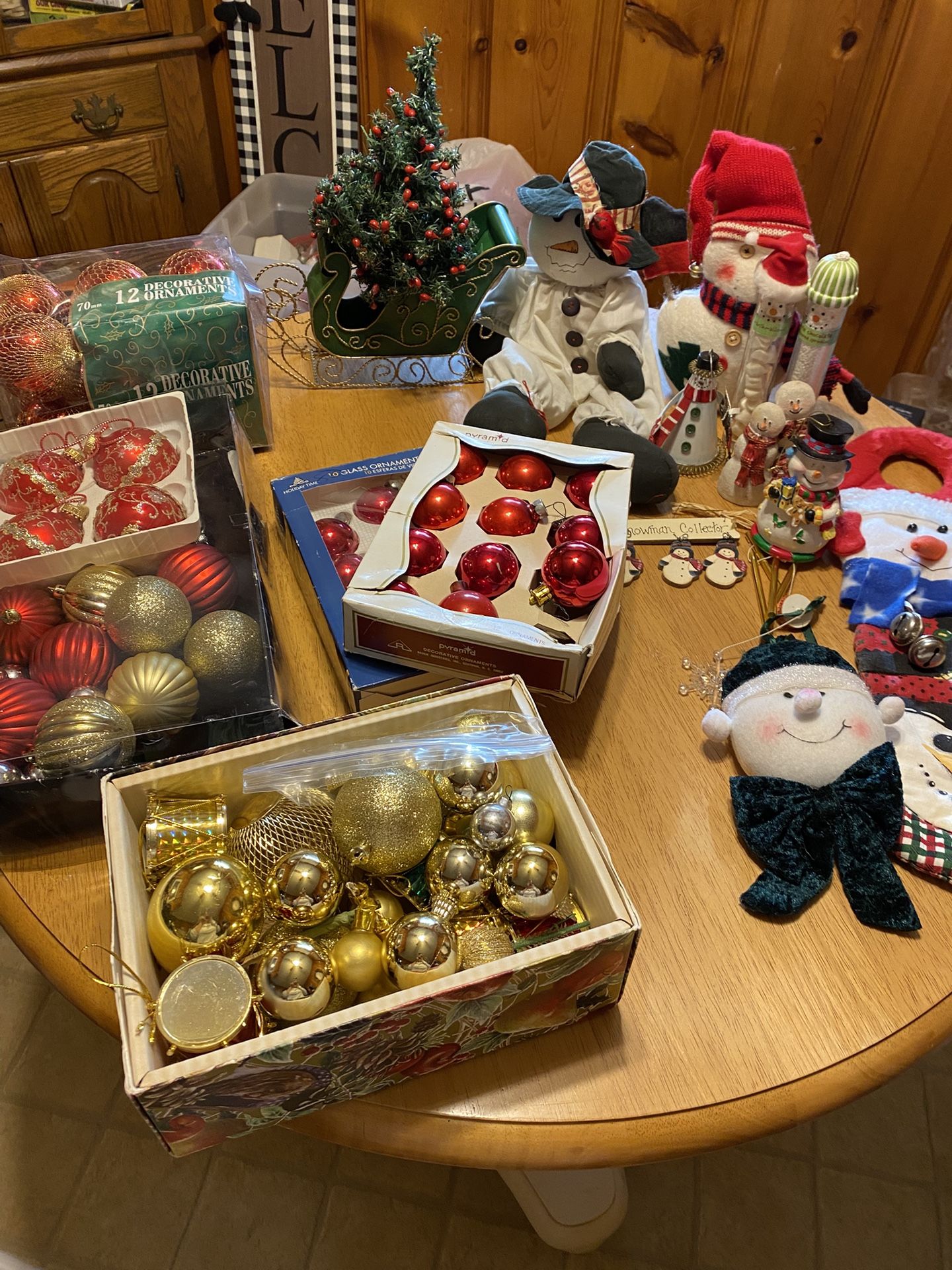 Christmas Ornaments An Snowman Collection