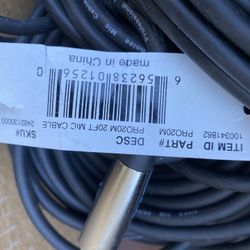 XLR Audio Cables 20ft - 5 Cables For Mics