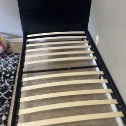 Black Velvet Twin Bed