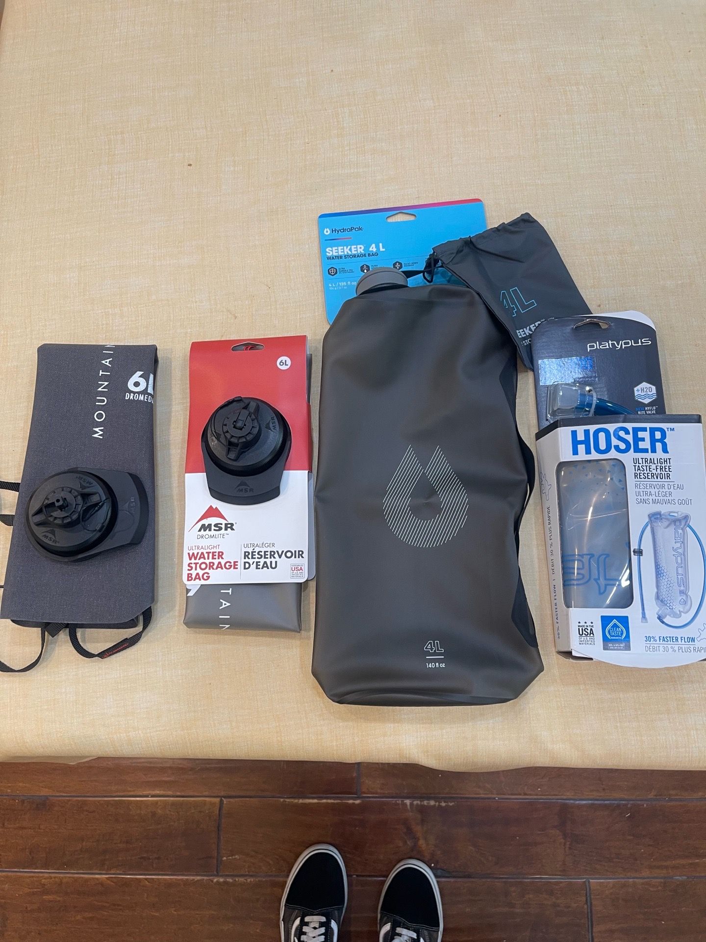 Backpacking/Hiking hydration equipment (NEW)