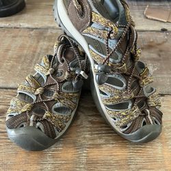 Women’s Keen Sandals Size 8 Blue and Gold