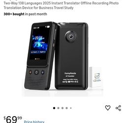 Translator device voice Ai 138 languages
