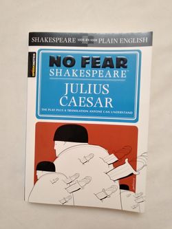 Shakespeare Julius Caesar Book. Literature Book. No Fear Book