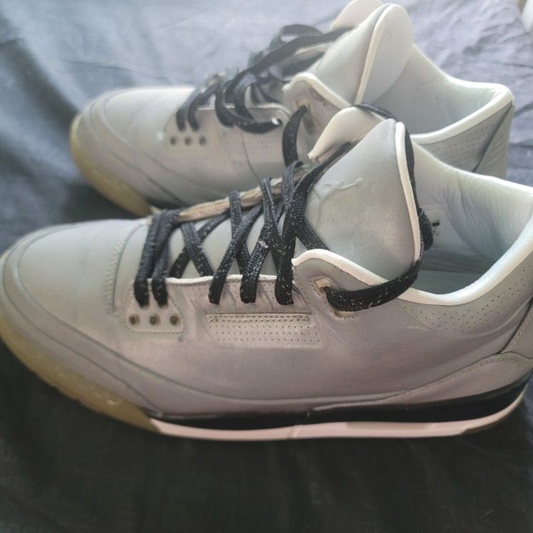 Size 11 Jordan 3 5Lab3 'Reflective Silver'631603-003
