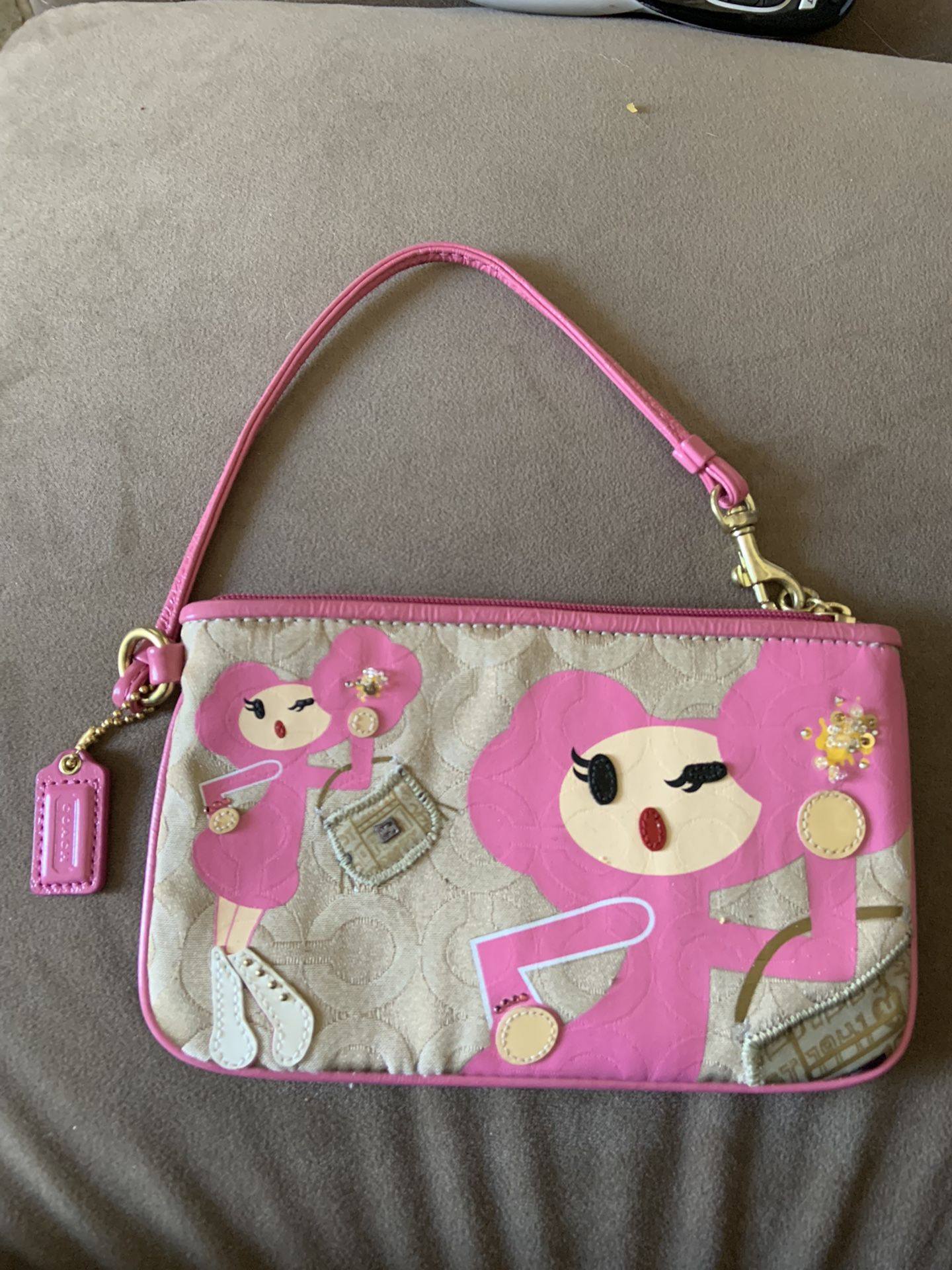 RARE”   “ PINKY” CHAN COACH WRISTLET 