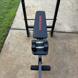 WEIDER PRESS BENCH with 2two hands weight