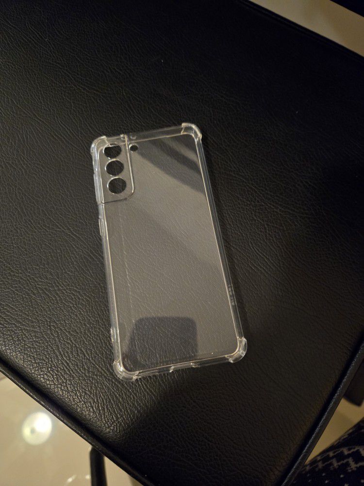 Samsung Galaxy S21 Clear Phone Case With Shock Absorbing Corners