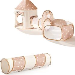 Brand New! Tiny Land Kids Play Tent with Tunnel, Pop Up Play Tent with Ball Pits for Toddlers.