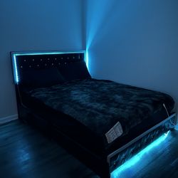 Queen Bedframe - comes with nightstand sold separately - best offer