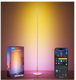 Govee RGBIC Floor Lamp Basic, 1000lm LED Corner Lamp Works with Alexa, Smart Modern Floor Lamp with Music Sync and 16 Million DIY Colors, Color Changi