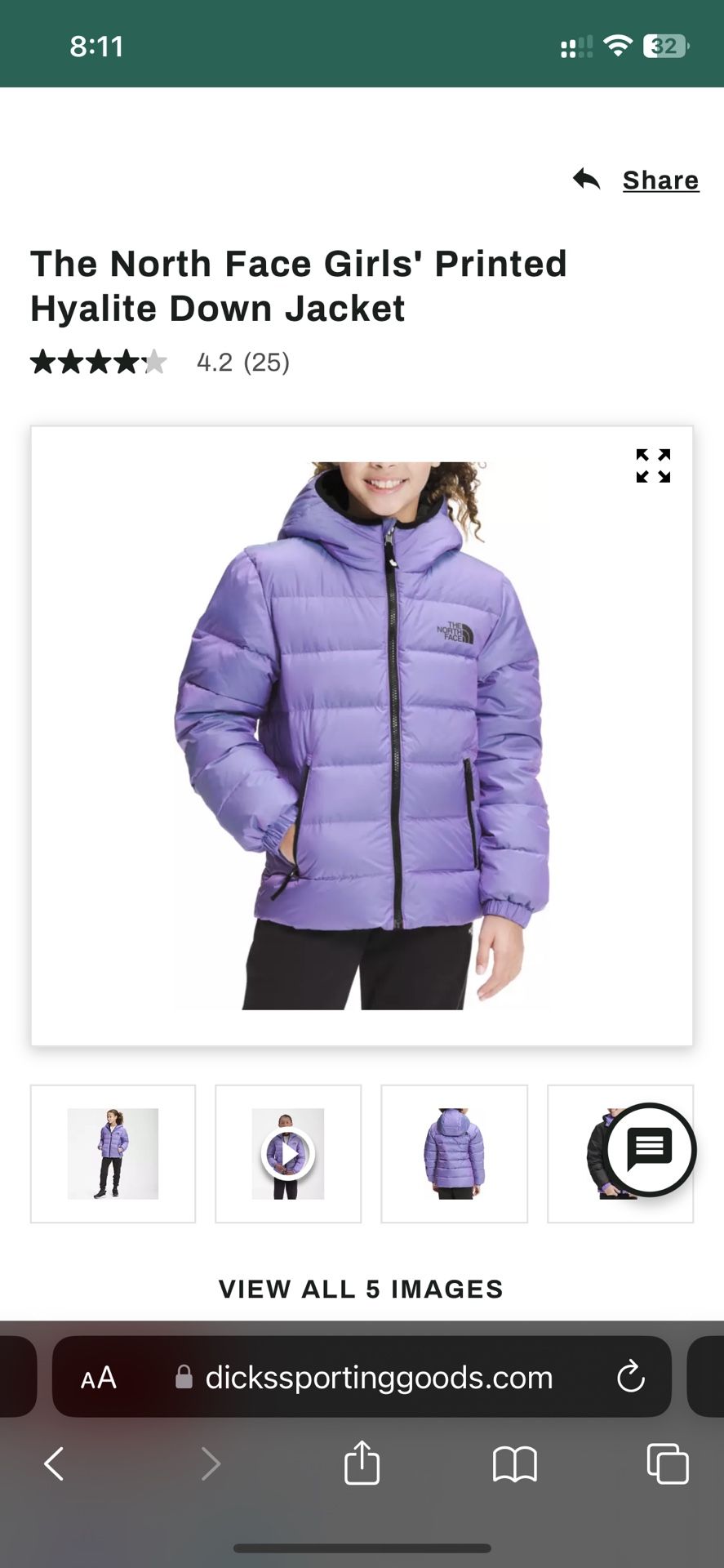 Brand New North Face Reversible Jacket Coat