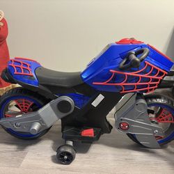 Kids Spider-Man Electric Motorcycle (no charger)