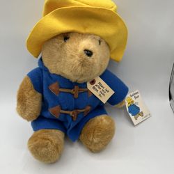 Vintage Paddington Bear Plush Large With Tag Eden Toy